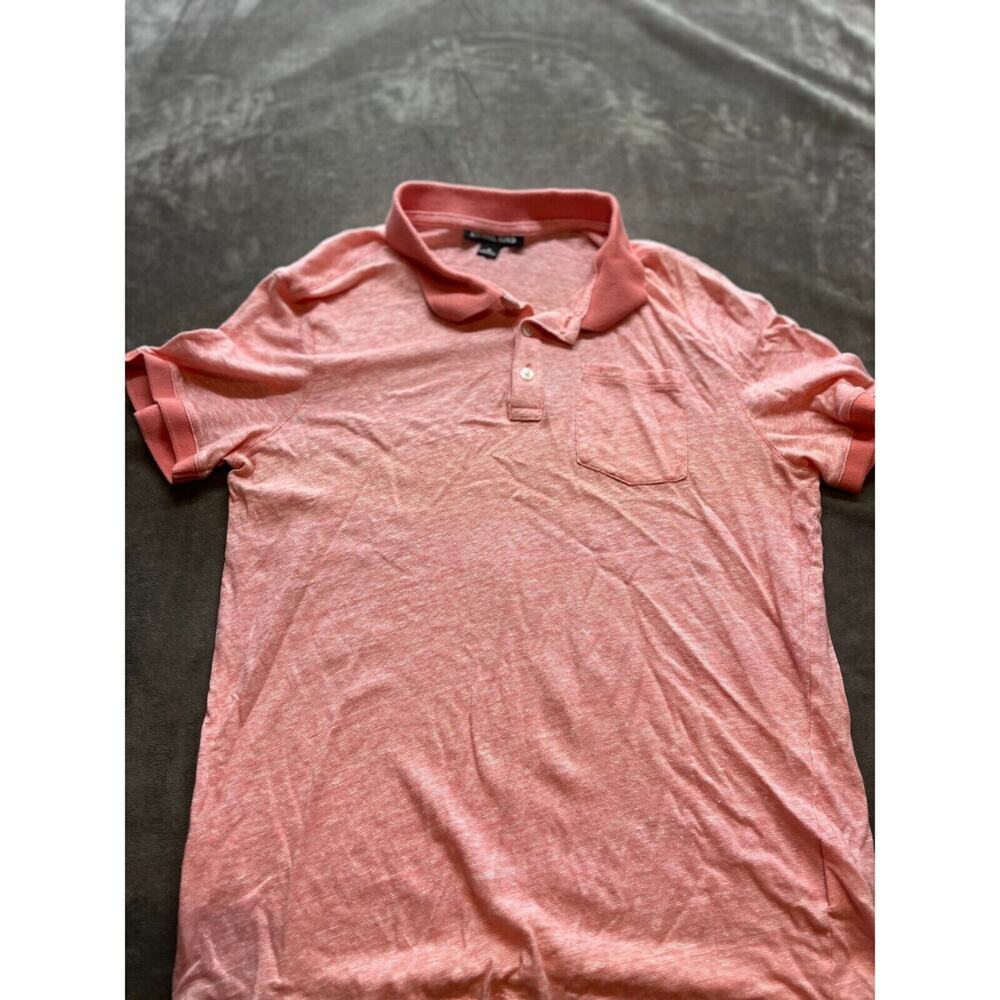 Michael Kors Polo Shirt Mens Medium Orange Short Sleeve Golf Preppy
